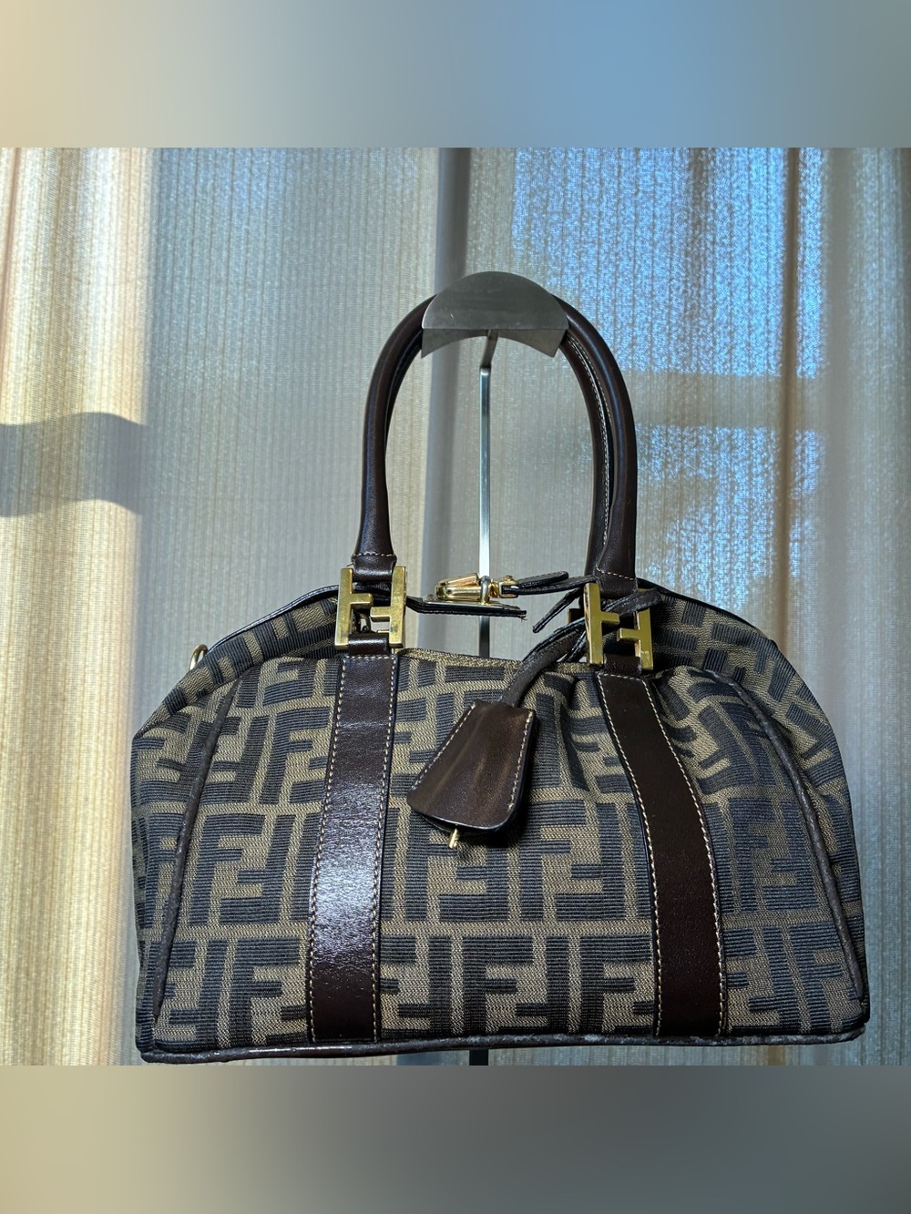 Fendi Zucca FF Boston Bag